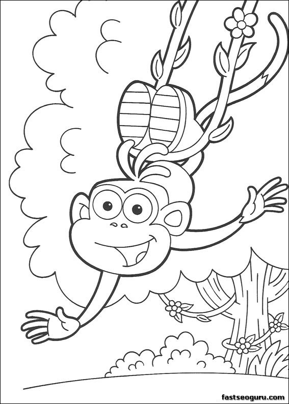 Print out Dora the Explorer Marquez coloring pages
